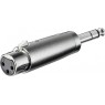 GBC 30.5643.00 - Xlr Microphone Adapter from 3 pole socket to jack 6,3mm stereo Connectors Onetrade